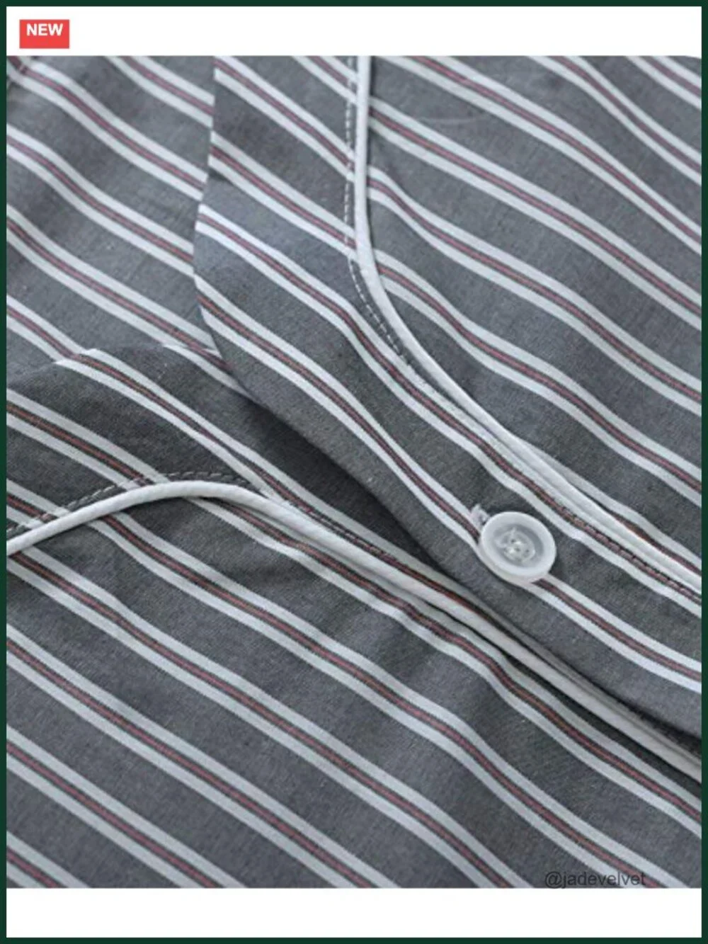 Men's Summer Cotton Pajama Shorts Set - Short Sleeve Button Down